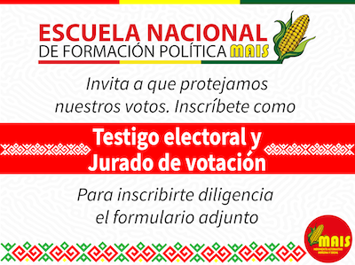 TESTIGO ELECTORALES Mesa de trabajo 1